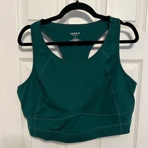 Torrid active green sports bra, Torrid size 3, US size 22